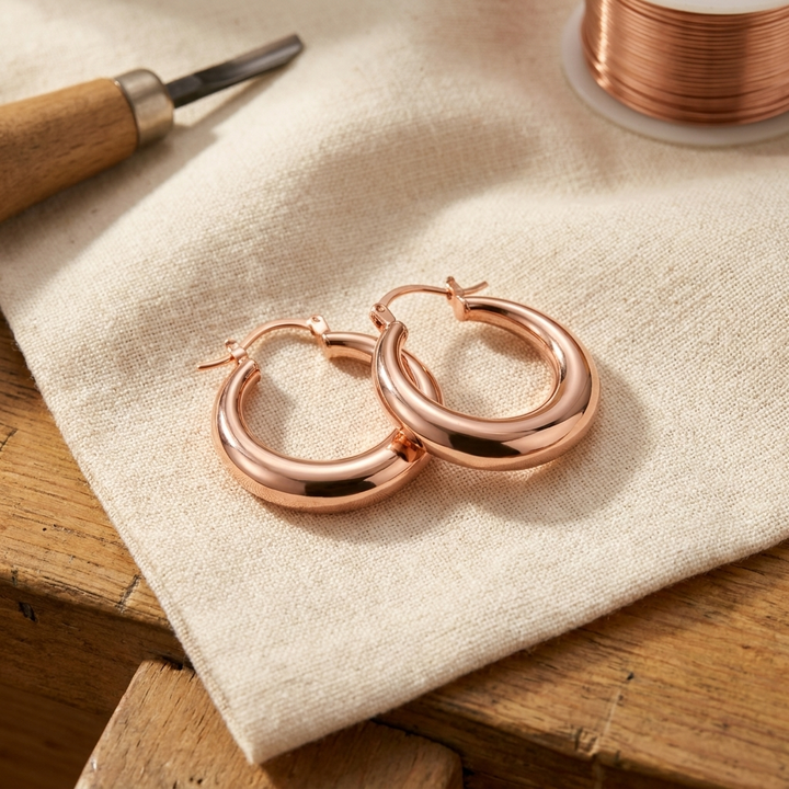 Betty's Marl Copper Earrings