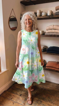 LENA | PASTEL BLOSSOM MIDI DRESS